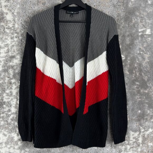 Derek Heart Sweaters - Derek Heart Womens Size S Colorblock Open Front Cardigan Long Sleeve Knit Casual